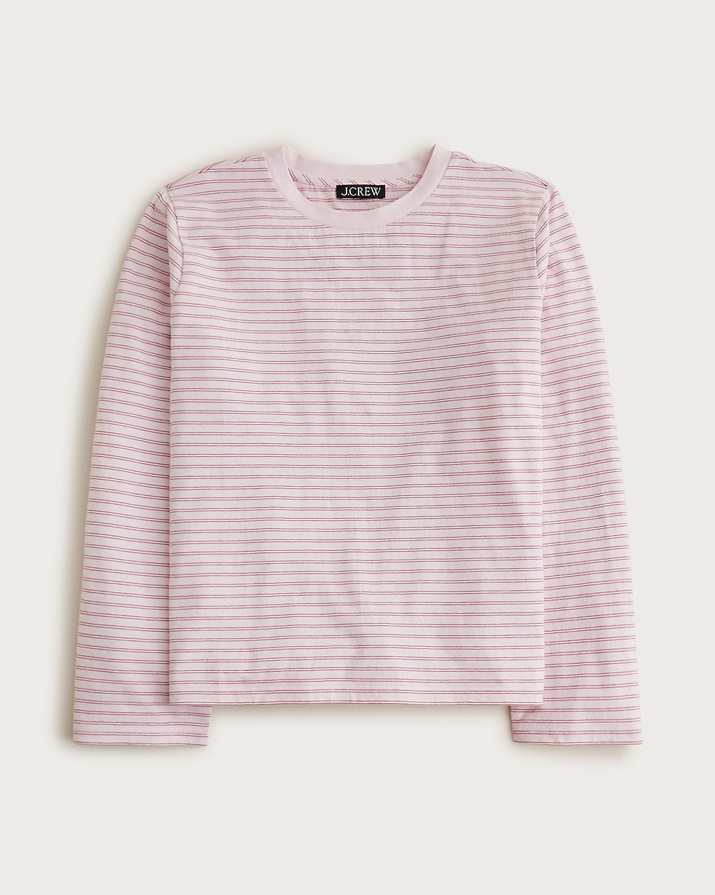 Boyfriend jersey relaxed long-sleeve T-shirt in stripe | J. Crew US