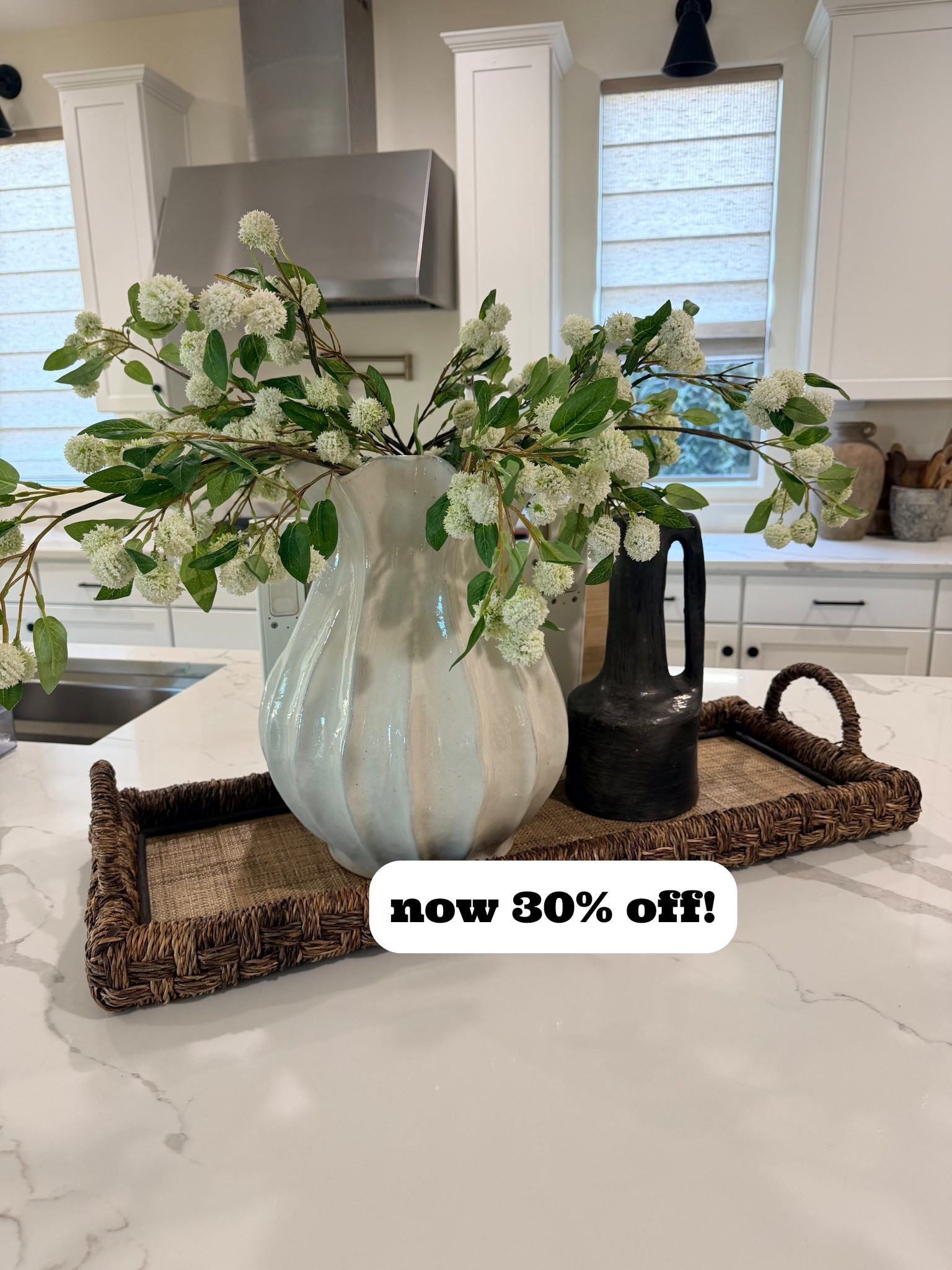 My favorite vase is currently 30% off and selling quickly. This is the largest option. 

Spring Home decor 
Kitchen decor 
Living room decor 



#LTKHome