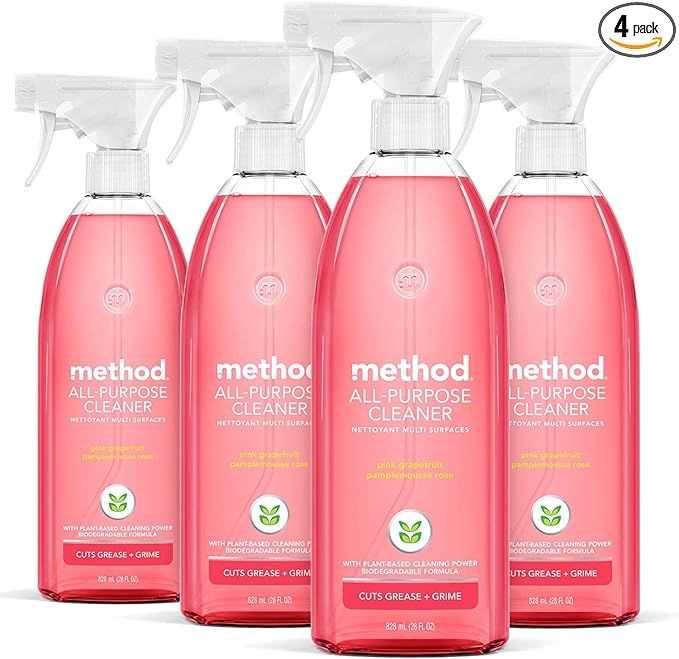 Method All-Purpose Cleaner Spray, Pink Grapefruit, Plant-Based and Biodegradable Formula Perfect ... | Amazon (US)