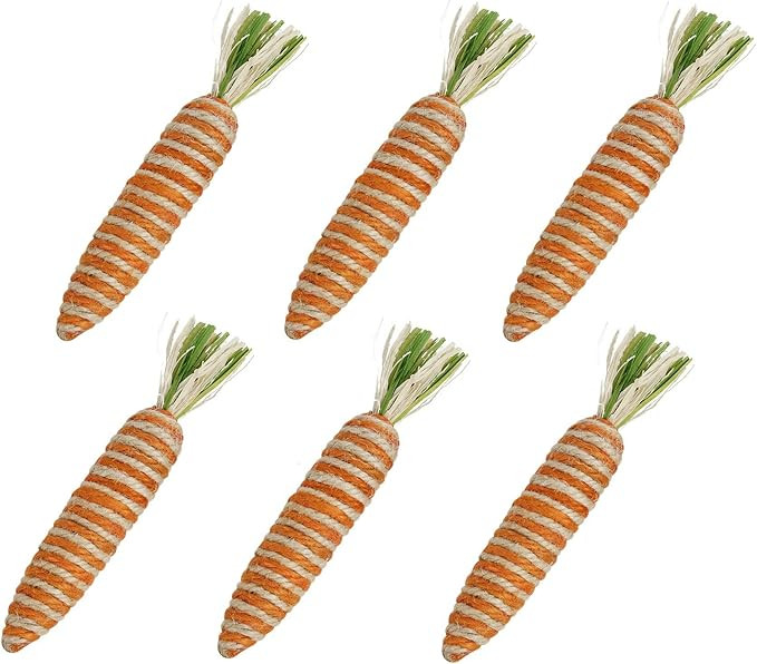 Nature Vibe 5.9 Inches Sisal Carrot Easter Decor,6 Pack Vivid Color Carrot Decor for Easter Table... | Amazon (CA)