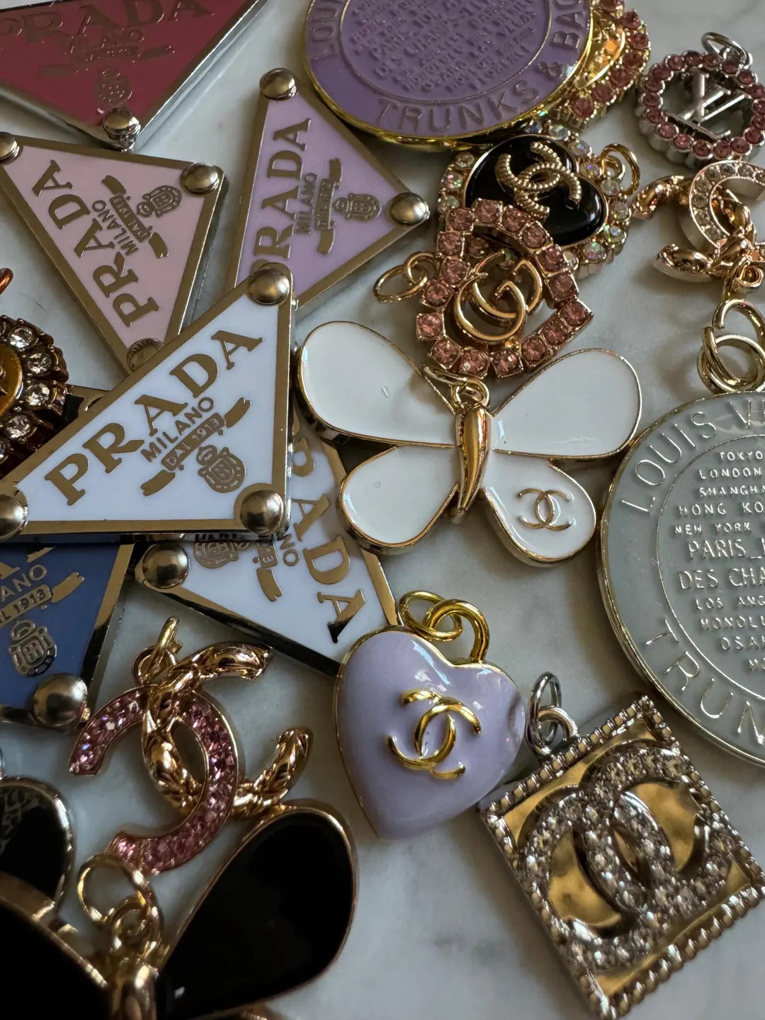 Vintage Designer Style Pendant Bundle – Mixed Metal Charm Lot – 22 Piece Craft Collection | Etsy (US)