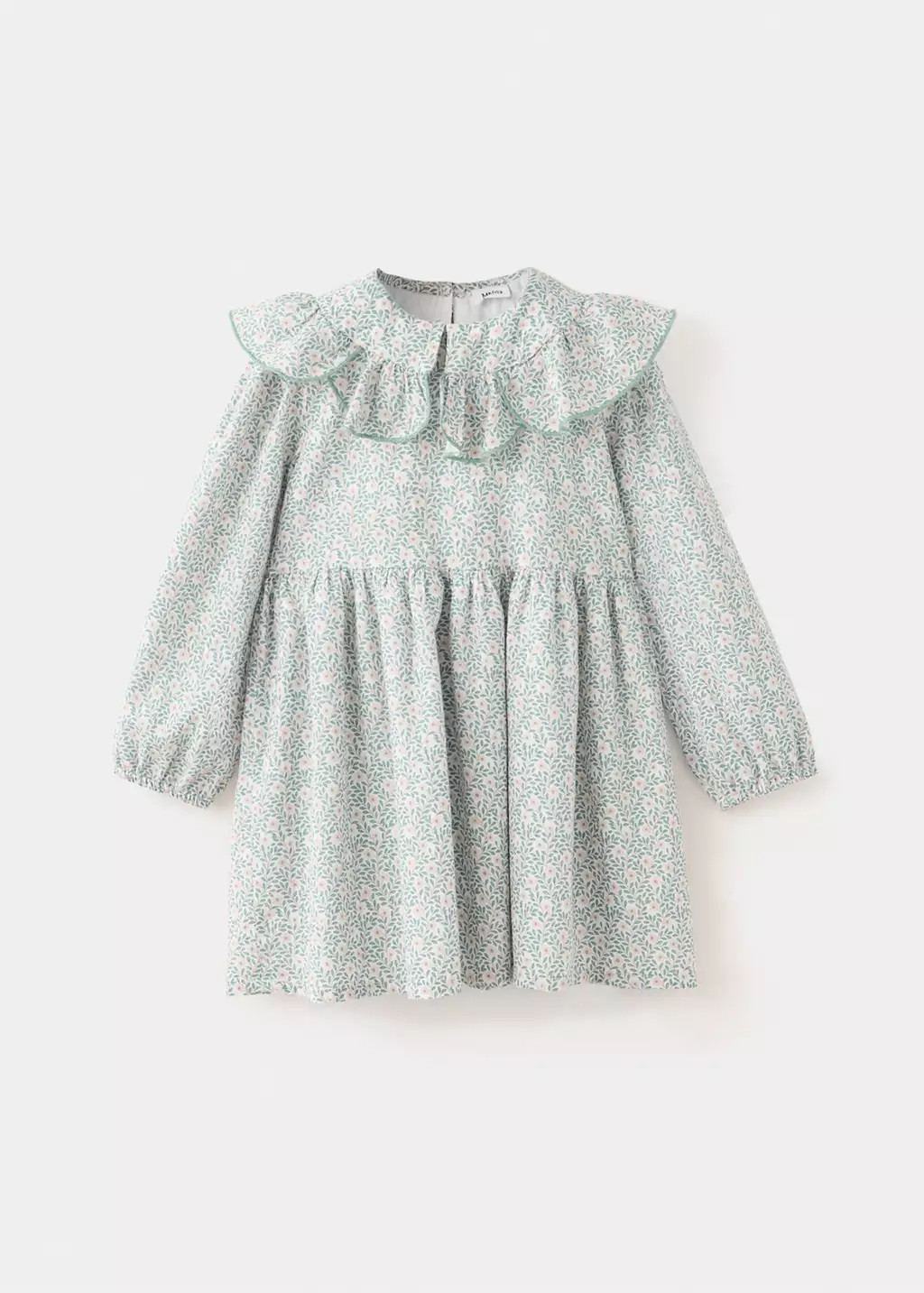 Printed dress with babydoll collar | Mango (US/MX/AU)