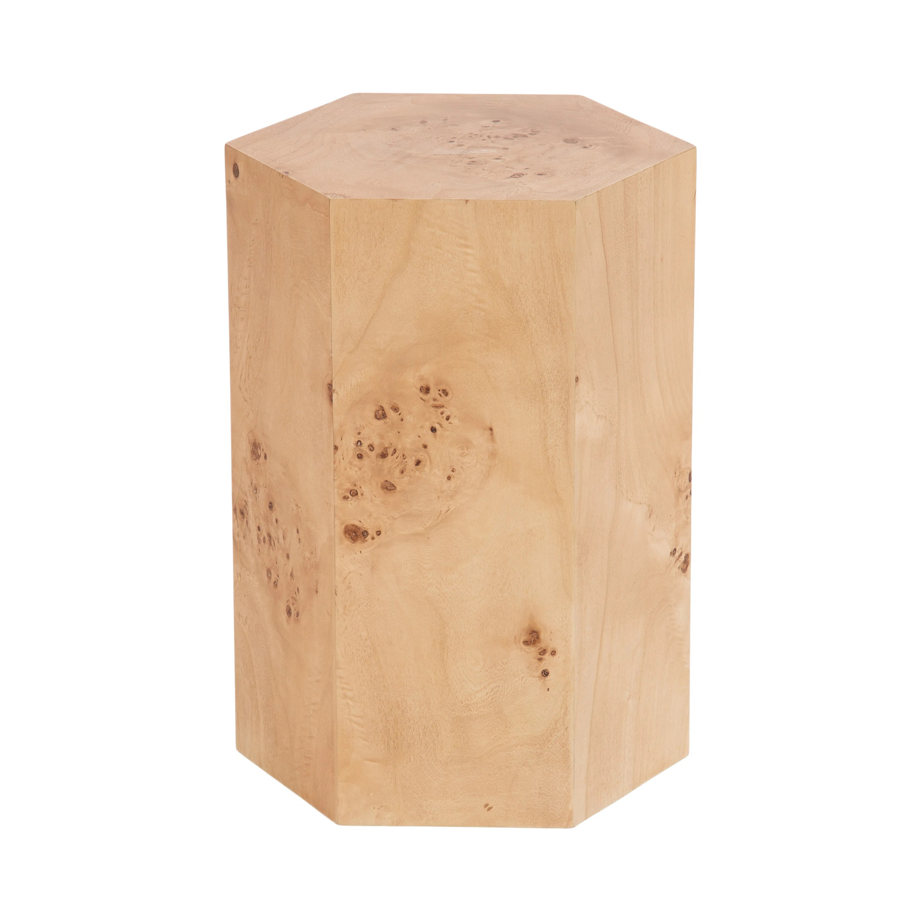 Millwood Pines Hexagon Burlwood Side Table | Wayfair | Wayfair North America