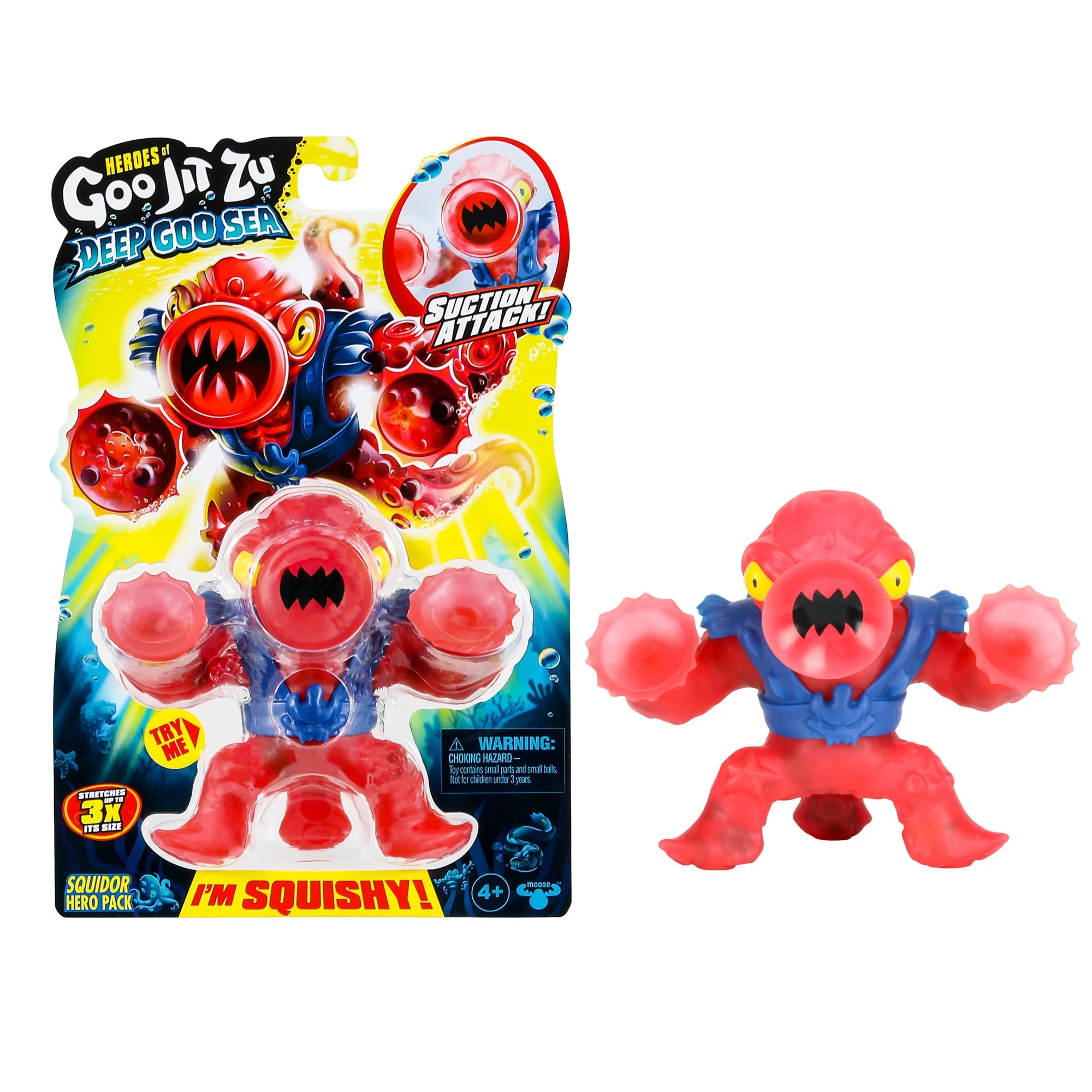 Heroes of Goo Jit Zu Deep Goo Sea Squidor Hero, Ages 4+ | Walmart (US)