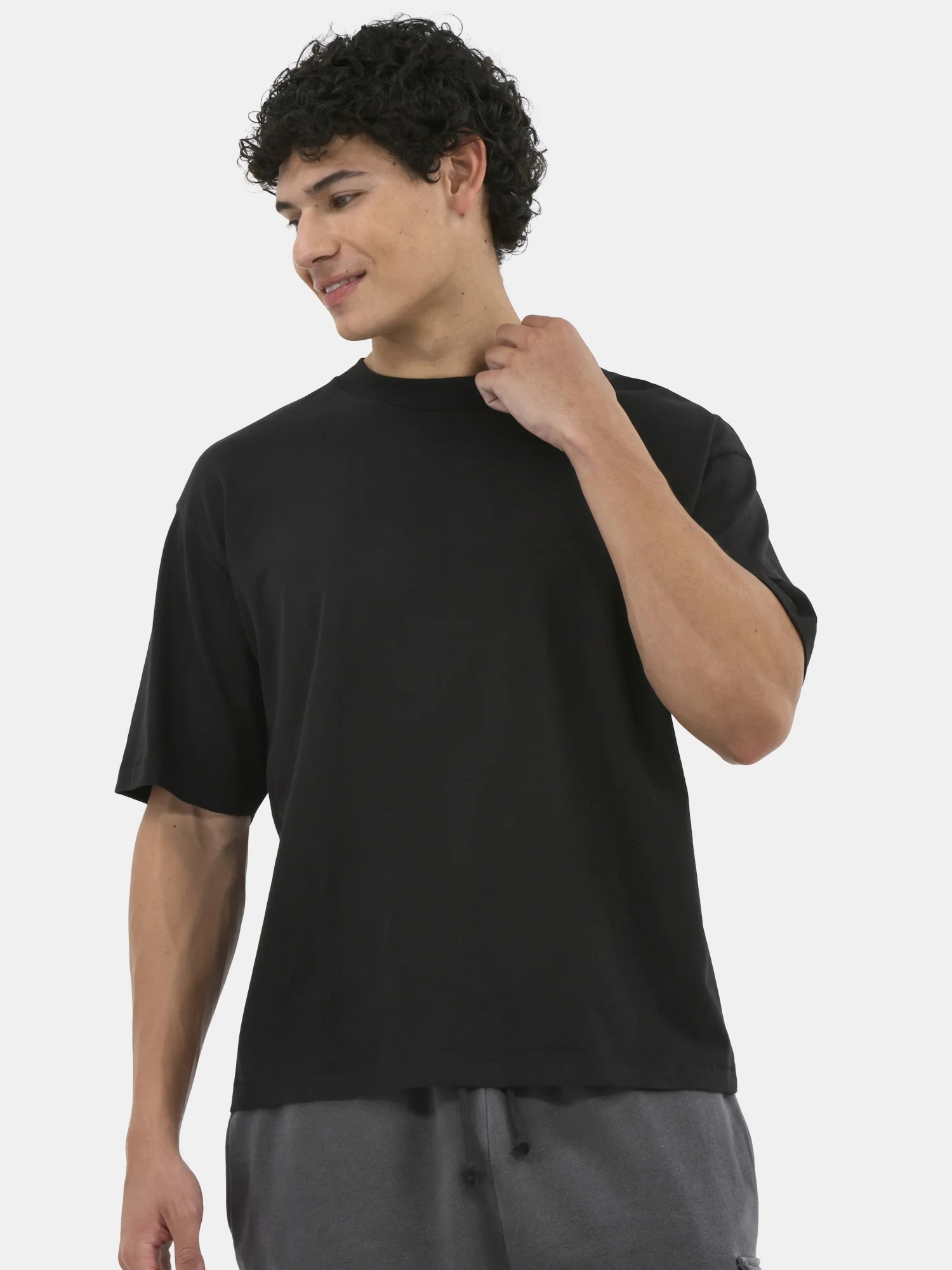 No Boundaries Boxy Cropped Tee, Men's and Big Men's | Walmart (US)