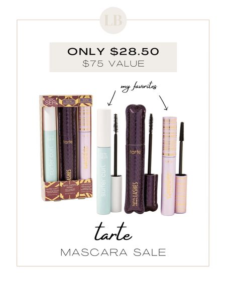 Try three of the best selling Tarte mascaras for $28.50
