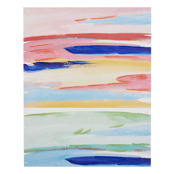 Colorful Abstract Canvas Wall Art, Blue | At Home
