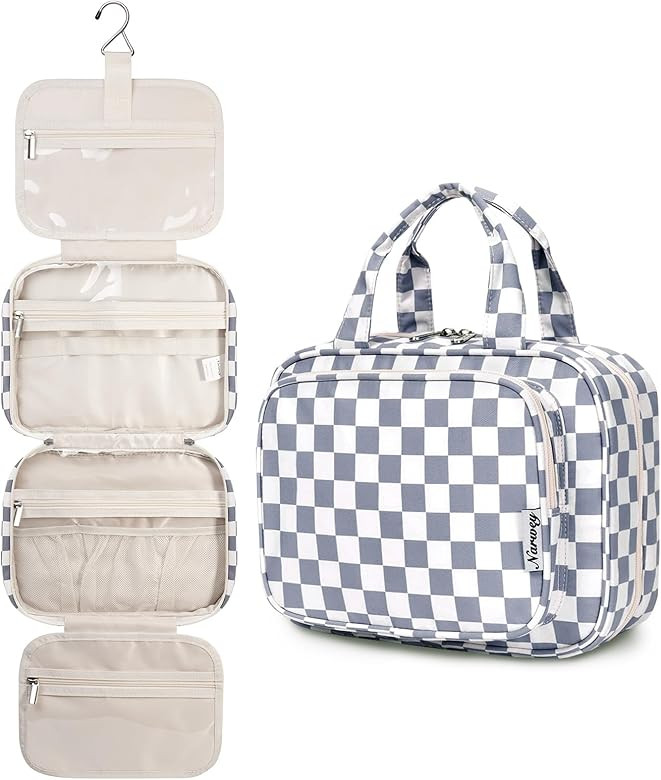 Narwey Hanging Toiletry Bag for Women Travel Makeup Bag Organizer Toiletries Bag for Travel Size ... | Amazon (US)
