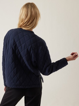 Retroplush Quilted Crewneck Sweatshirt | Athleta