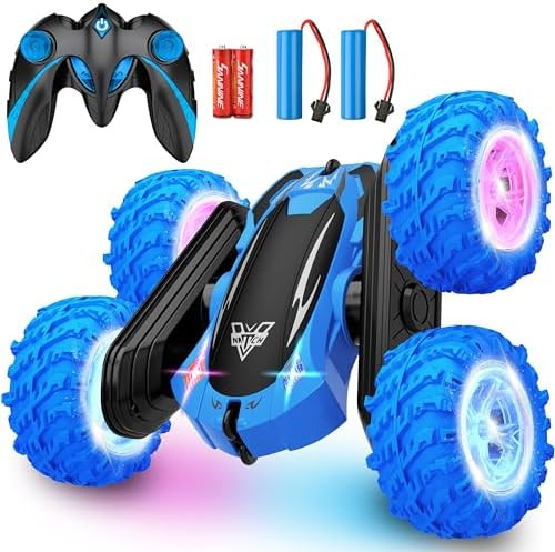 KKONES Remote Control Car, 2.4GHz Double Sided 360° Flips Rotating Electric Race RC Stunt Car, L... | Amazon (US)