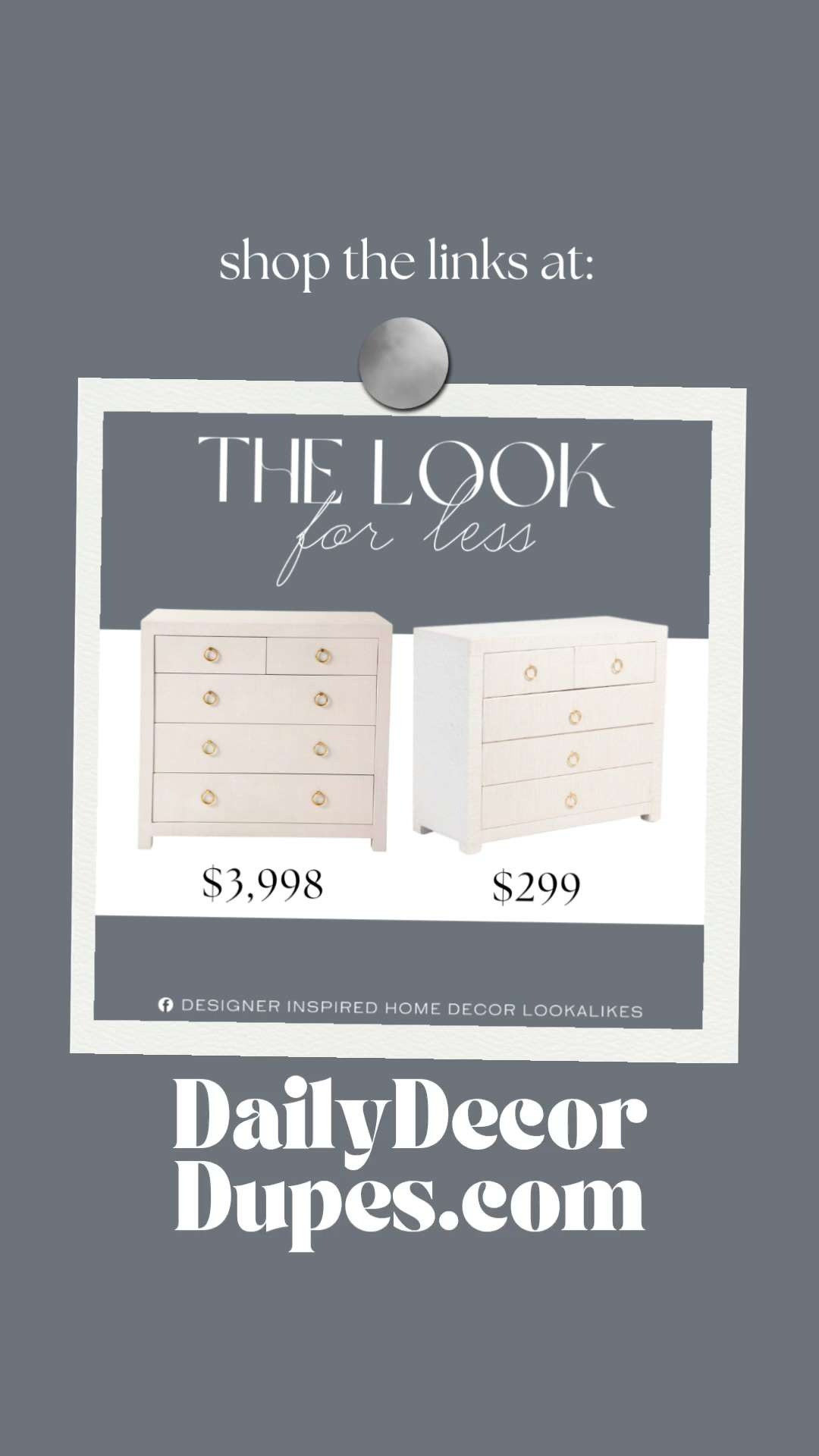 Inspired by Serena & Lily Dresser. Modern Coastal Dresser. 5-Drawer Storage Chest. Bedroom Storage Solution. Rattan-Inspired Chest. Boho Coastal Storage. Designer-Inspired Storage. Beachy Bedroom Furniture.  

Home more affordable option find copy cat similar look for less budget friendly affordable cheap cheaper beautiful pretty. Clearance sale coupon code discount code promo code luxury lookalike look a like Inspo inspiration inspired by idea ideas Love like these? I share multiple every day in my FB group. 

 #serenaandlilyinspired #dresser #drawerdresser #bedroominspo #storagesolution #5drawerchest #modernfurniture #homeinspo #furniturefinds #LTKSeasonal #LTKHome