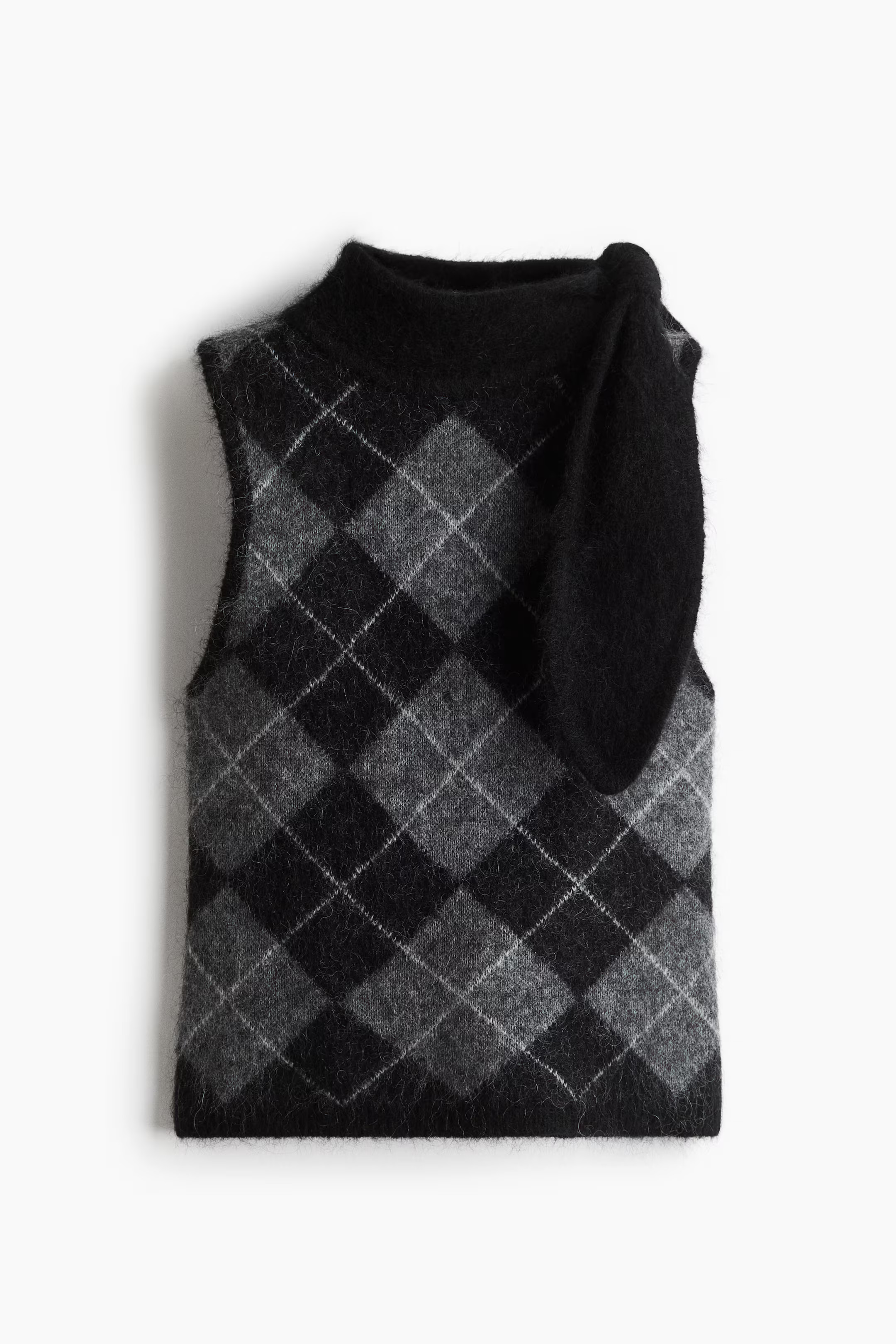 Mohair-blend scarf-collar top | H&M (UK, MY, IN, SG, PH, TW, HK)