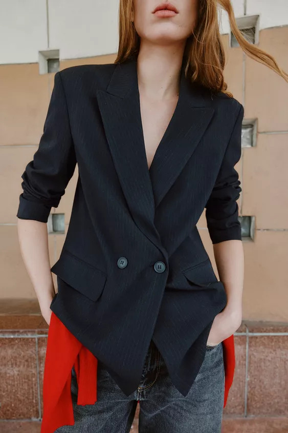 OVERSIZE DOUBLE-BREASTED BLAZER | Zara UK