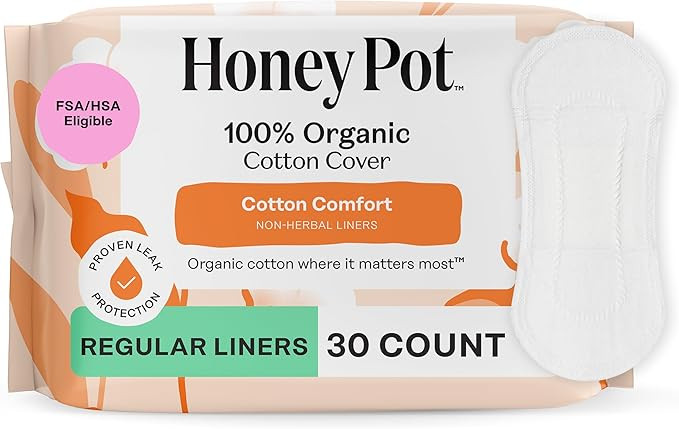 The Honey Pot Company - Non-Herbal Everyday Panty Liners for Women - Organic Cotton Cover & Ultra... | Amazon (US)