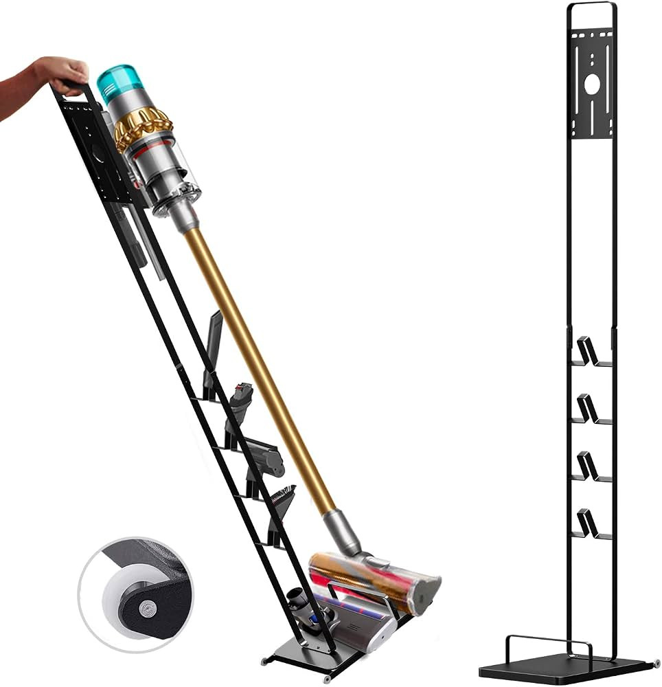 Foho Vacuum Stand Compatible for Dyson V15 V11 V10 V8 V7 V6 with Wheels,Metal Storage Bracket Sta... | Amazon (US)