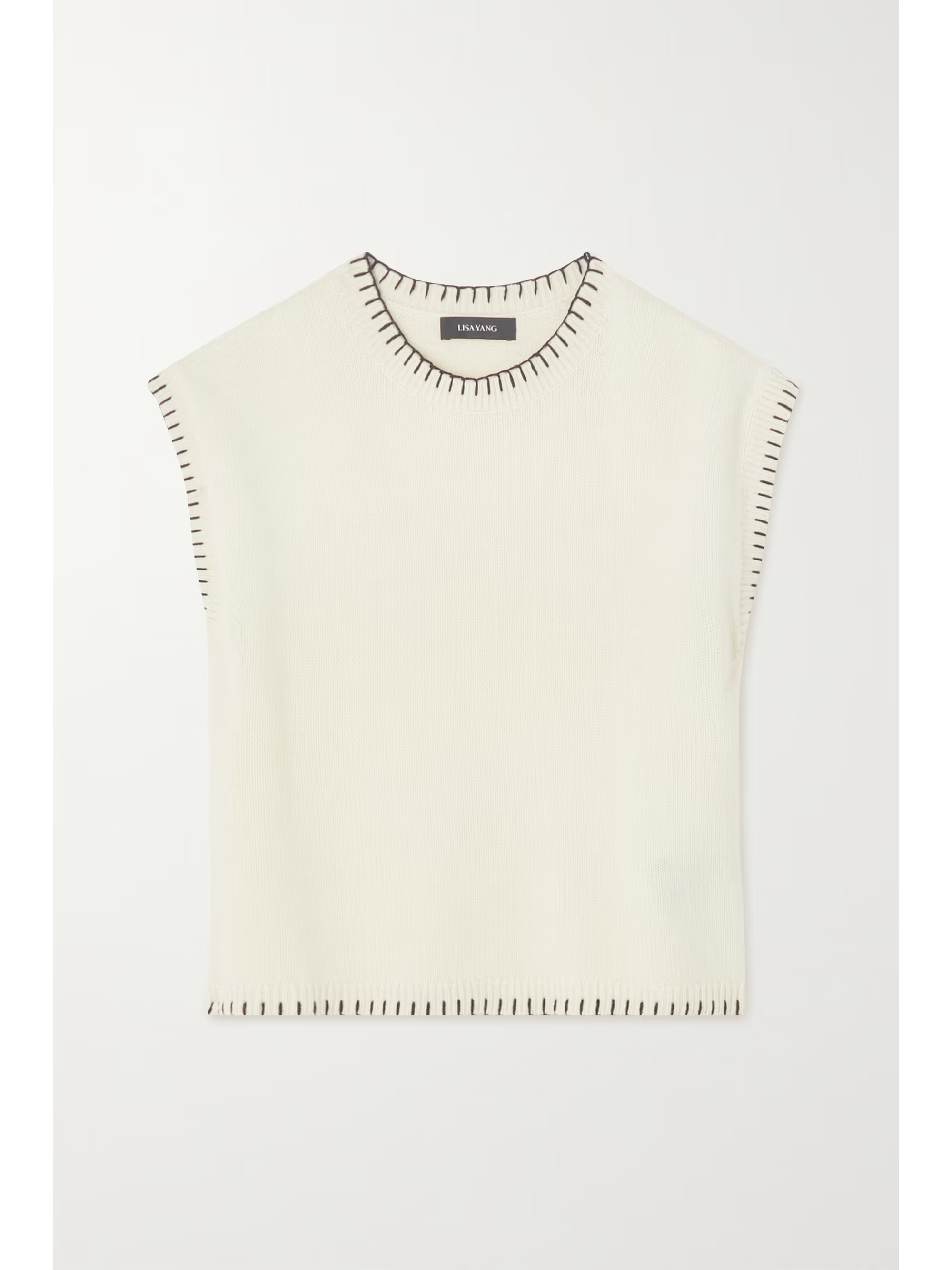 Lucia whipstitched cashmere vest | NET-A-PORTER (US)