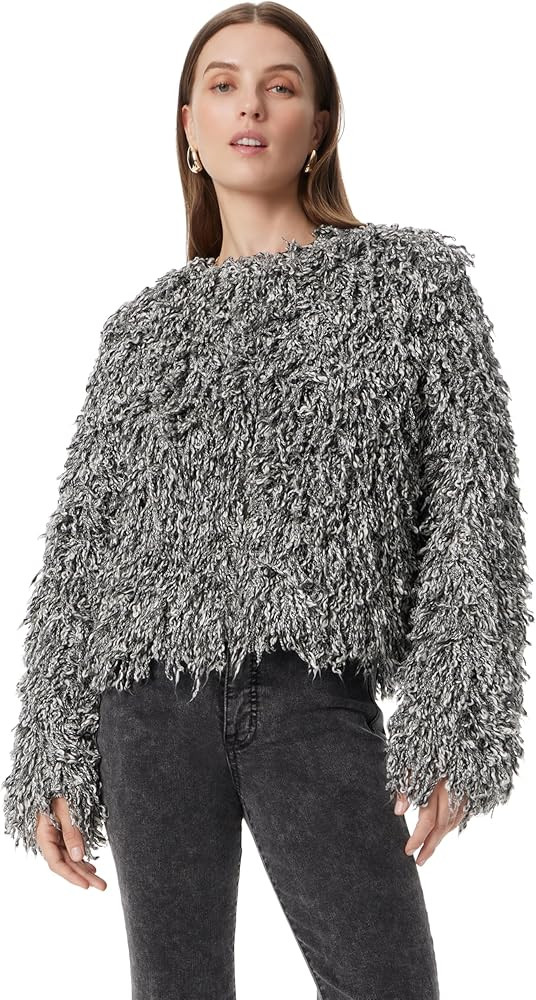 Sam Edelman Womens Baelynn Shaggy Cardigan Sweater Standard | Amazon (US)