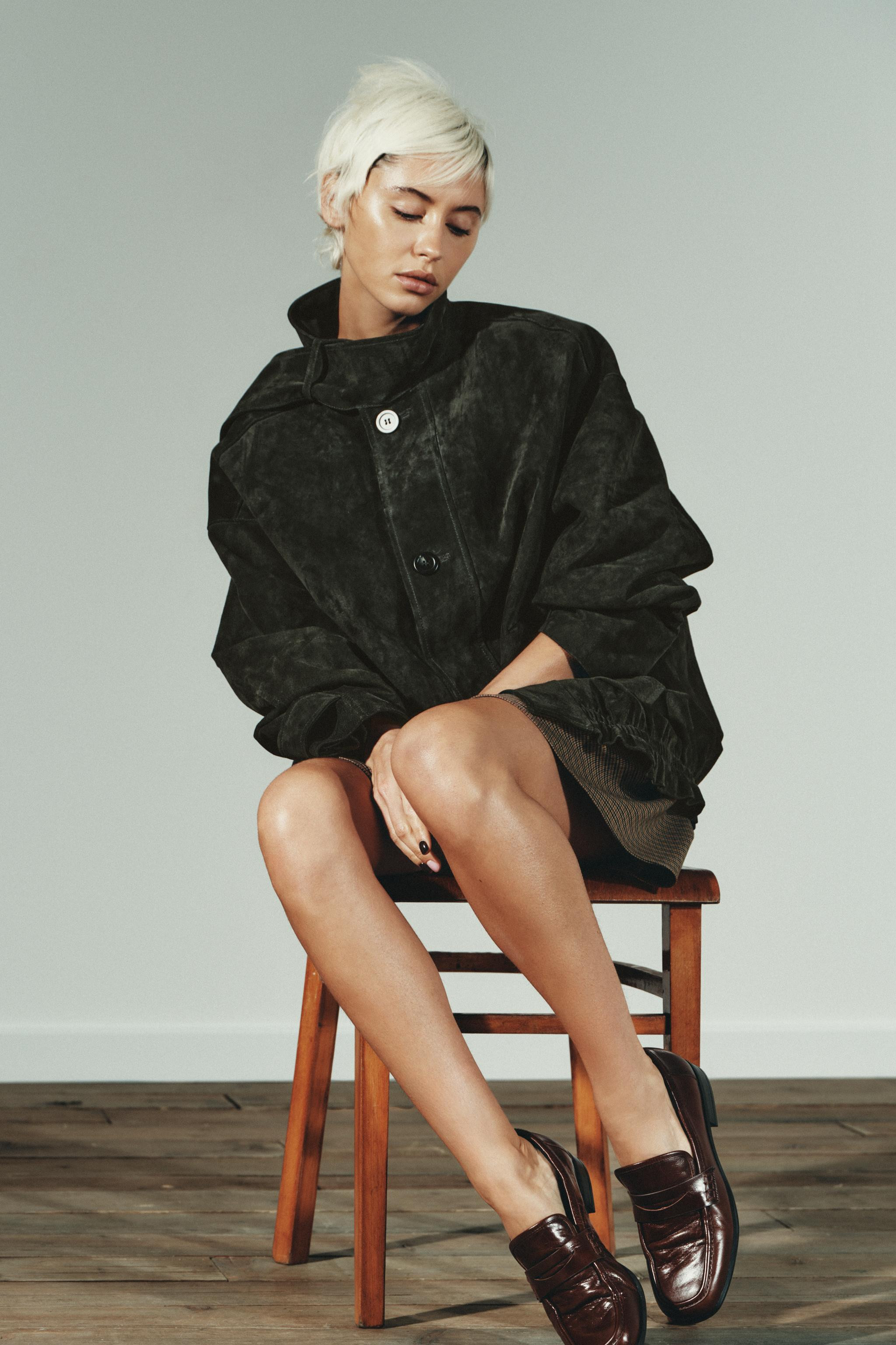100% SUEDE LEATHER JACKET | Zara UK