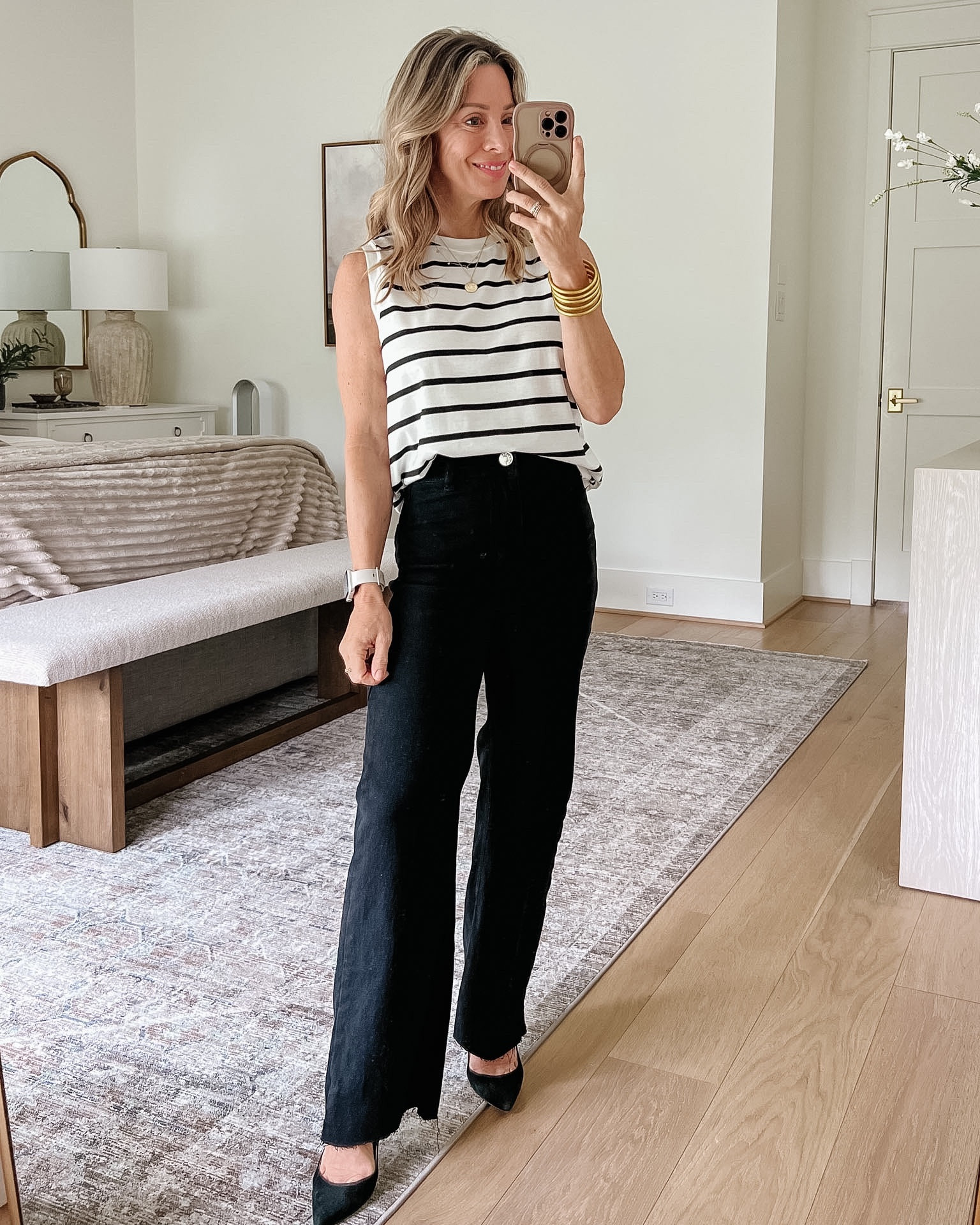 Amazon Sleeveless Top & Black Jeans 

Top Fit: I’m wearing an XS
Jeans Fit: I’m wearing an XS

#LTKOver40 #LTKPetite #LTKWorkwear