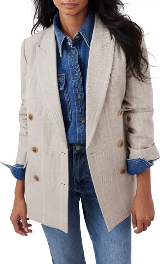 Checked Double Breasted Blazer | Nordstrom