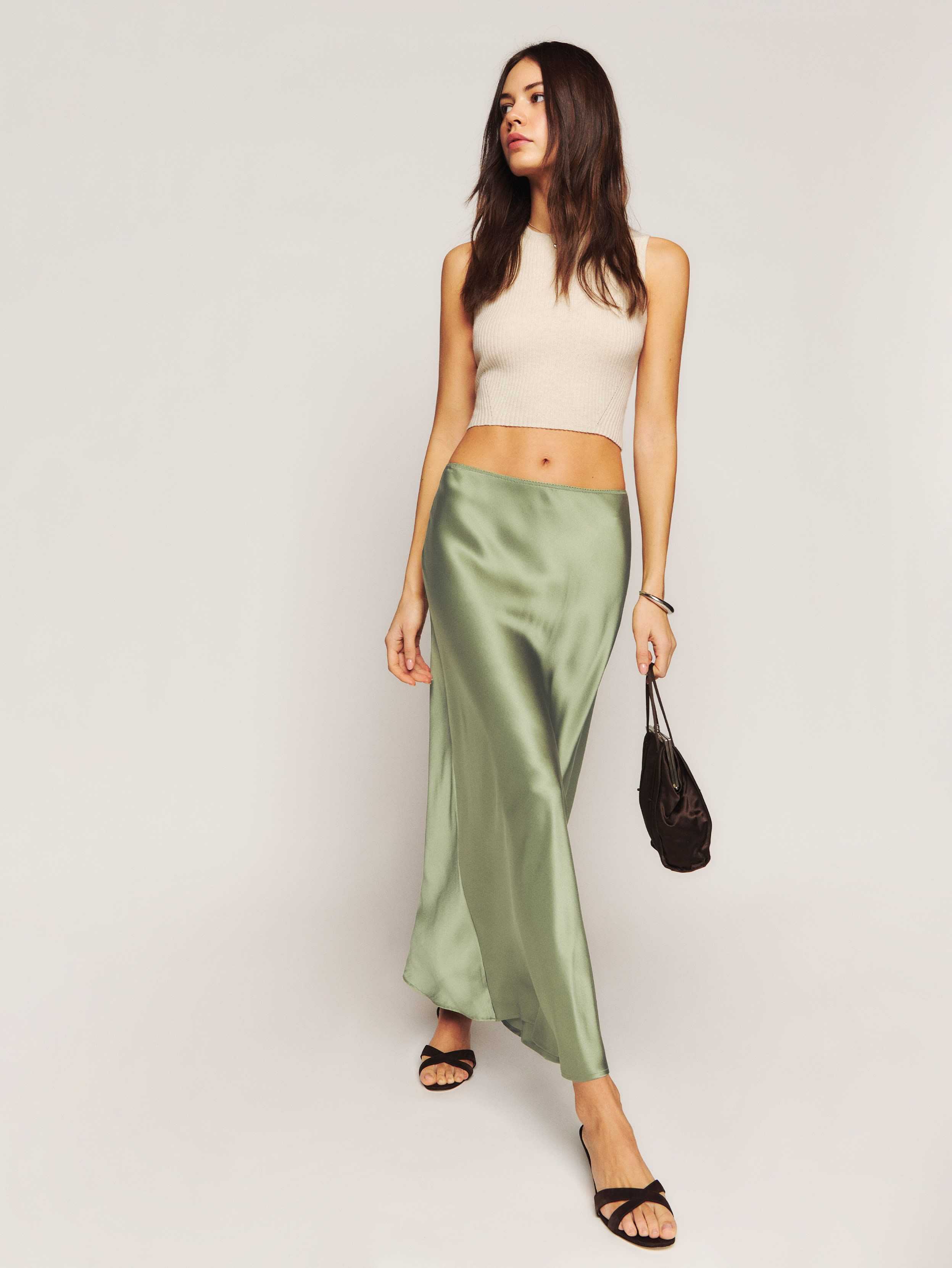 Layla Silk Skirt | Reformation (US & AU)