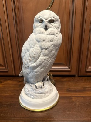 Vintage Fine Porcelain Franklin Mint Table Lamp The Snowy Owl By Raymond Watson | eBay US