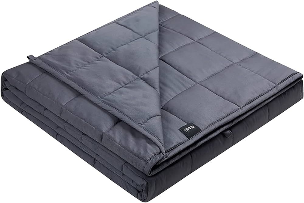 ZonLi Weighted Blanket (60''x80'', 20lbs, Queen Size Dark Grey) for Adults and Kids, High Breatha... | Amazon (US)