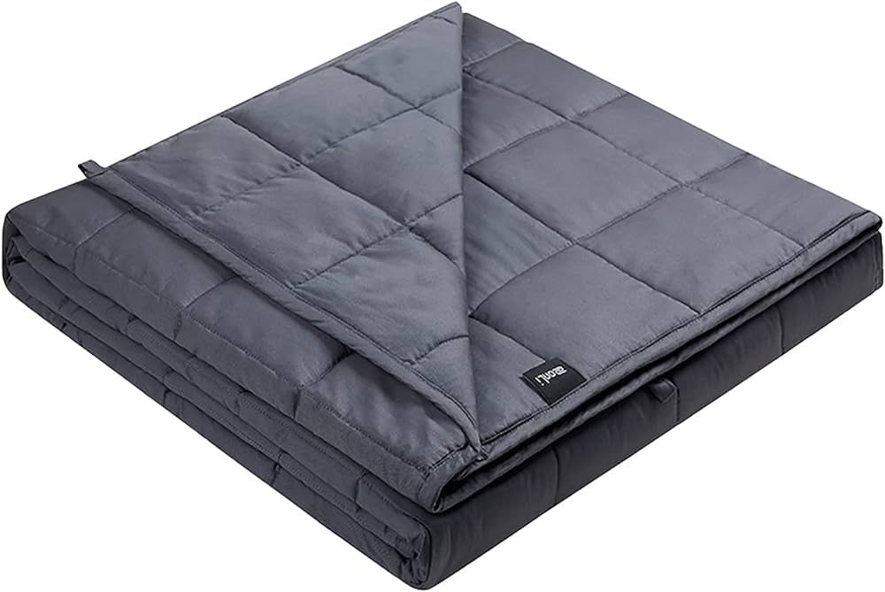 Amazon.com: ZonLi Weighted Blanket (60''x80'', 20lbs, Queen Size Dark Grey) for Adults and Kids, ... | Amazon (US)