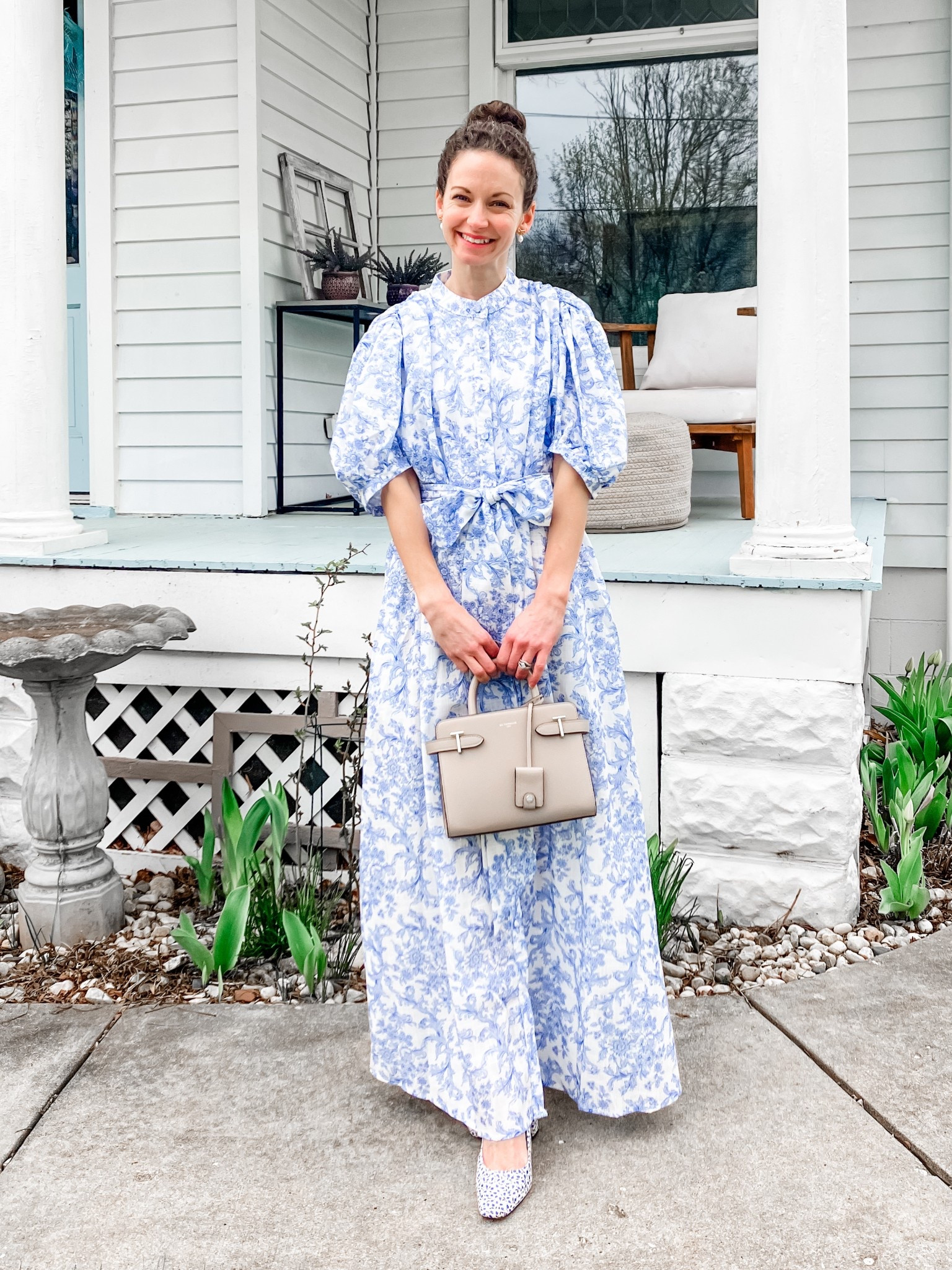 Beautiful blue and white spring dress!
Spring dress. Summer dress. Classic dress. Church dress. Modest dress. 

#LTKOver40 #LTKStyleTip #LTKPetite
