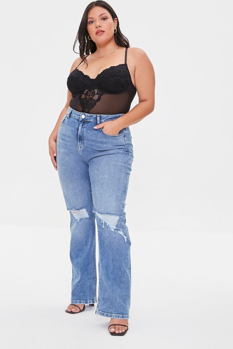 Plus Size High-Rise Bootcut Jeans | Forever 21 (US)