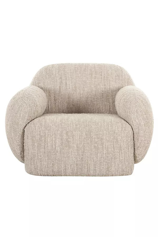 Hazel Bouclé Lounge Chair | Anthropologie (US)