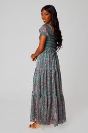 BuddyLove | Hattie Smocked Maxi Dress | Sycamore | BuddyLove