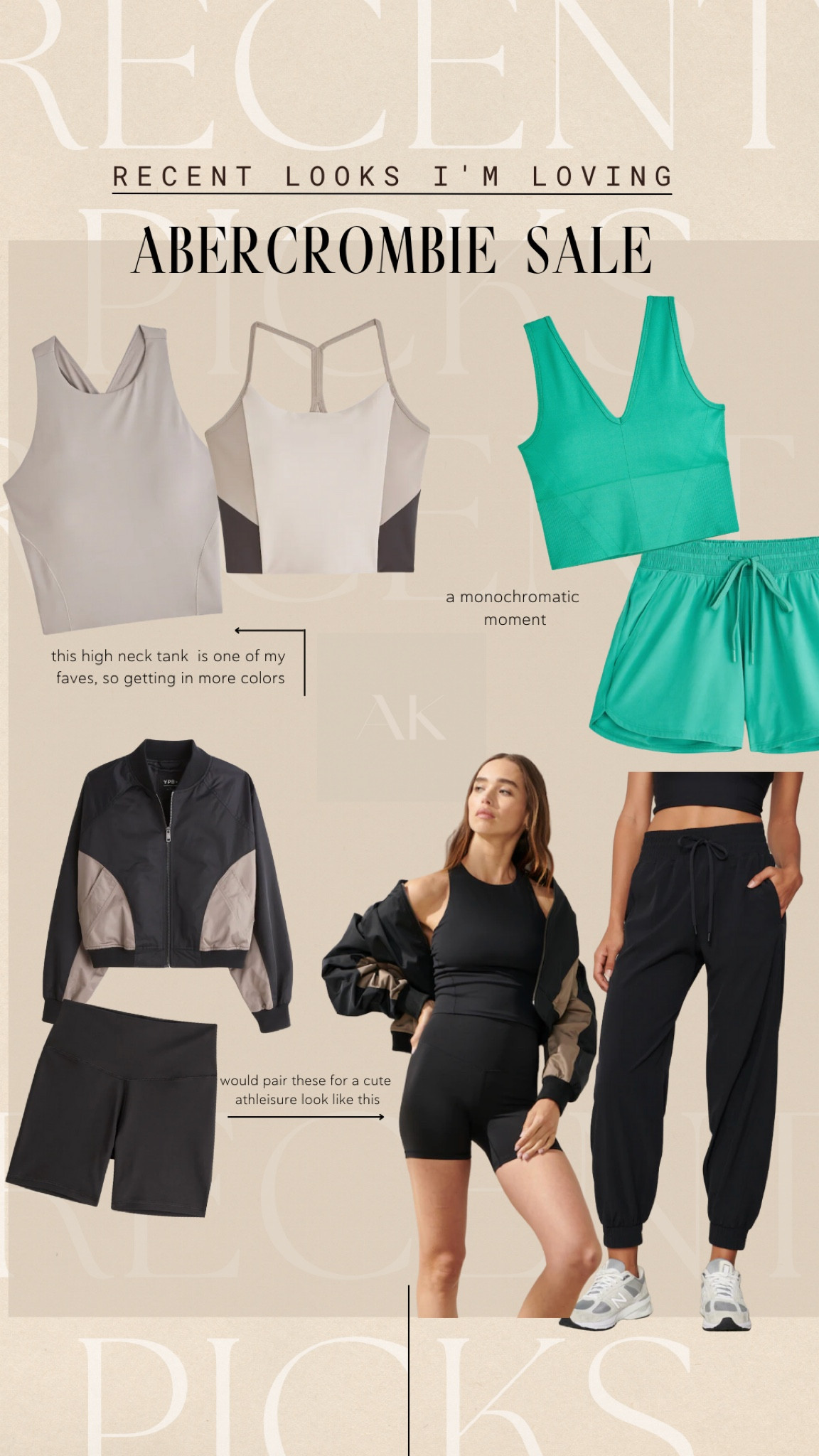 recent athleisure picks i bought from the Abercrombie sale 🫶🏼
(opted for a small in both tops & bottoms)


| Abercrombie, workout fit, cute casual, athleisure, spring sale, monochromatic, neutrals, LTK Sale, Spring 

#LTKfit #LTKunder100 #LTKSeasonal