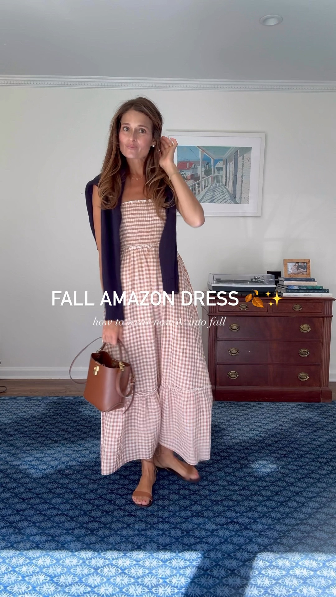 best dress for summer/fall 

dress: wearing a small
sweaters: wearing a small 

#LTKSeasonal #LTKVideo #LTKFindsUnder50