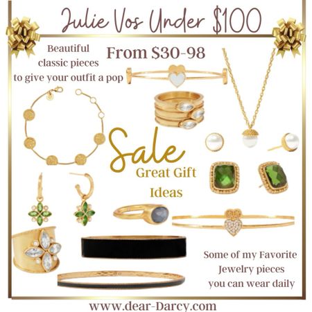 Sale🚨  Julie Vos jewelry 
Under $100

Starting at $30

Even cute necklace and erring set for $60

All pieces come in other color options✔️🎁🎁🎁

Great classic styles to finish out an outfit and make it pop 

#LTKover40 #LTKGiftGuide #LTKsalealert