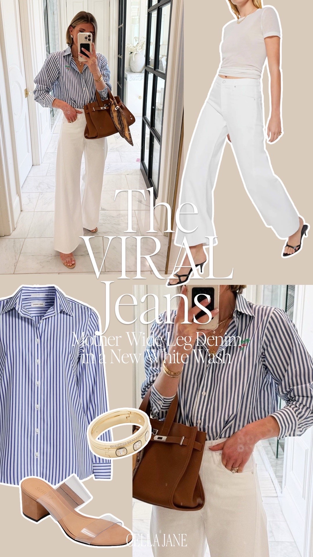 These viral wide leg mother jeans - these run a tad too big size down one size