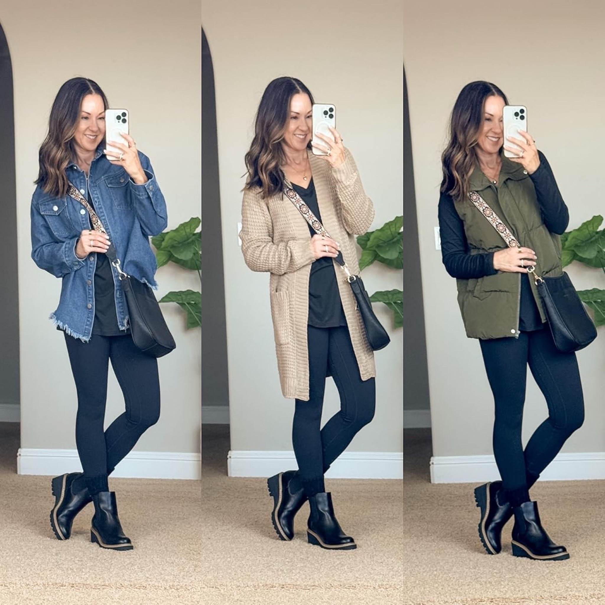 Everyday Outfits

For reference: I’m 5’1”, 109lbs
everything is linked and unaltered.
Leggings come in 25” & 28” and I wear an XS 25”
Long sleeve tee S
Long cardigan in light khaki S
Long denim shirt dark blue S
Puffer Vest S

Outfit inspo  winter outfit  easy outfits  Amazon fashion  black leggings  leggings  denim fringe jacket  cardigans  black purse  boots  everyday outfit  leggings outfits  over 50 fashion  petite fashion  EverydayHolly

#LTKPetite #LTKSeasonal #LTKootd