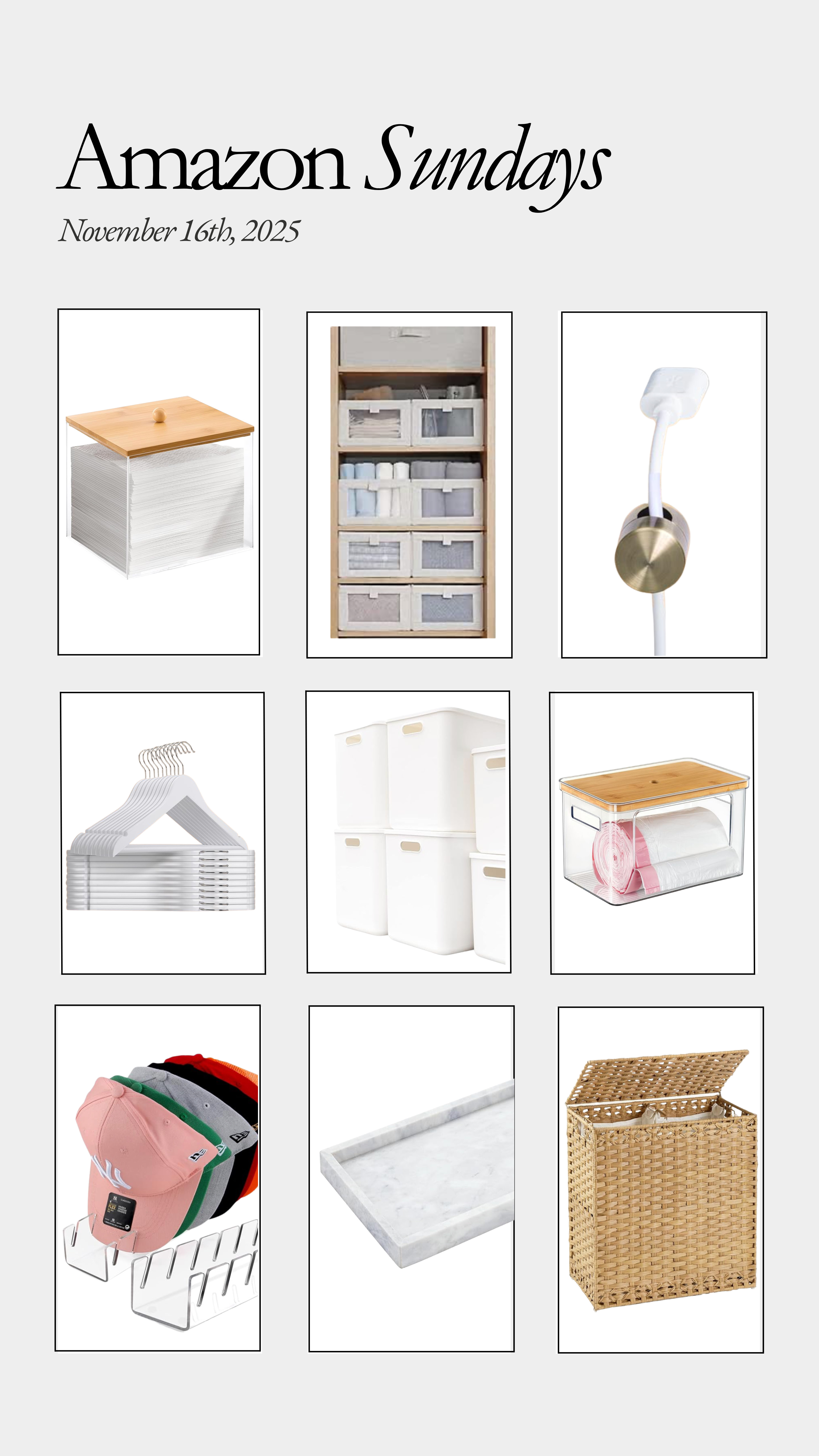 Pretty storage solutions, all found on Amazon!  

 #LTKHome