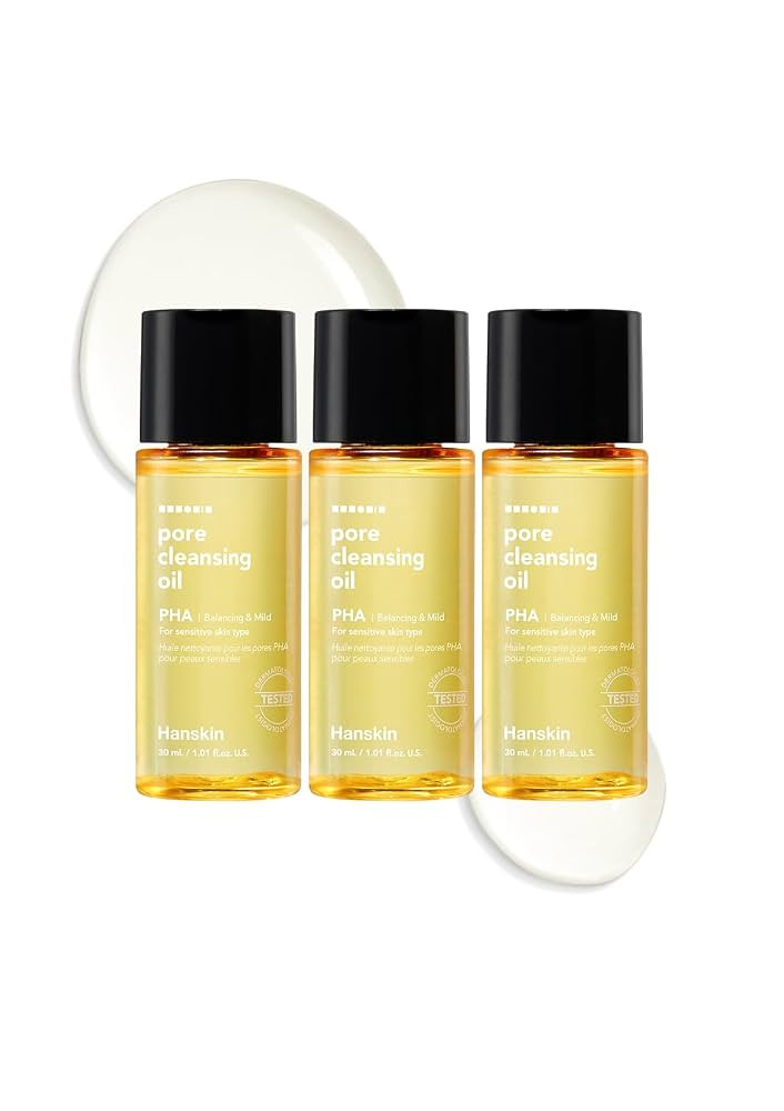 Hanskin PHA Trial Size Pore Cleansing Oil, Gentle Blackhead Cleanser and Makeup Remover for Combi... | Amazon (US)