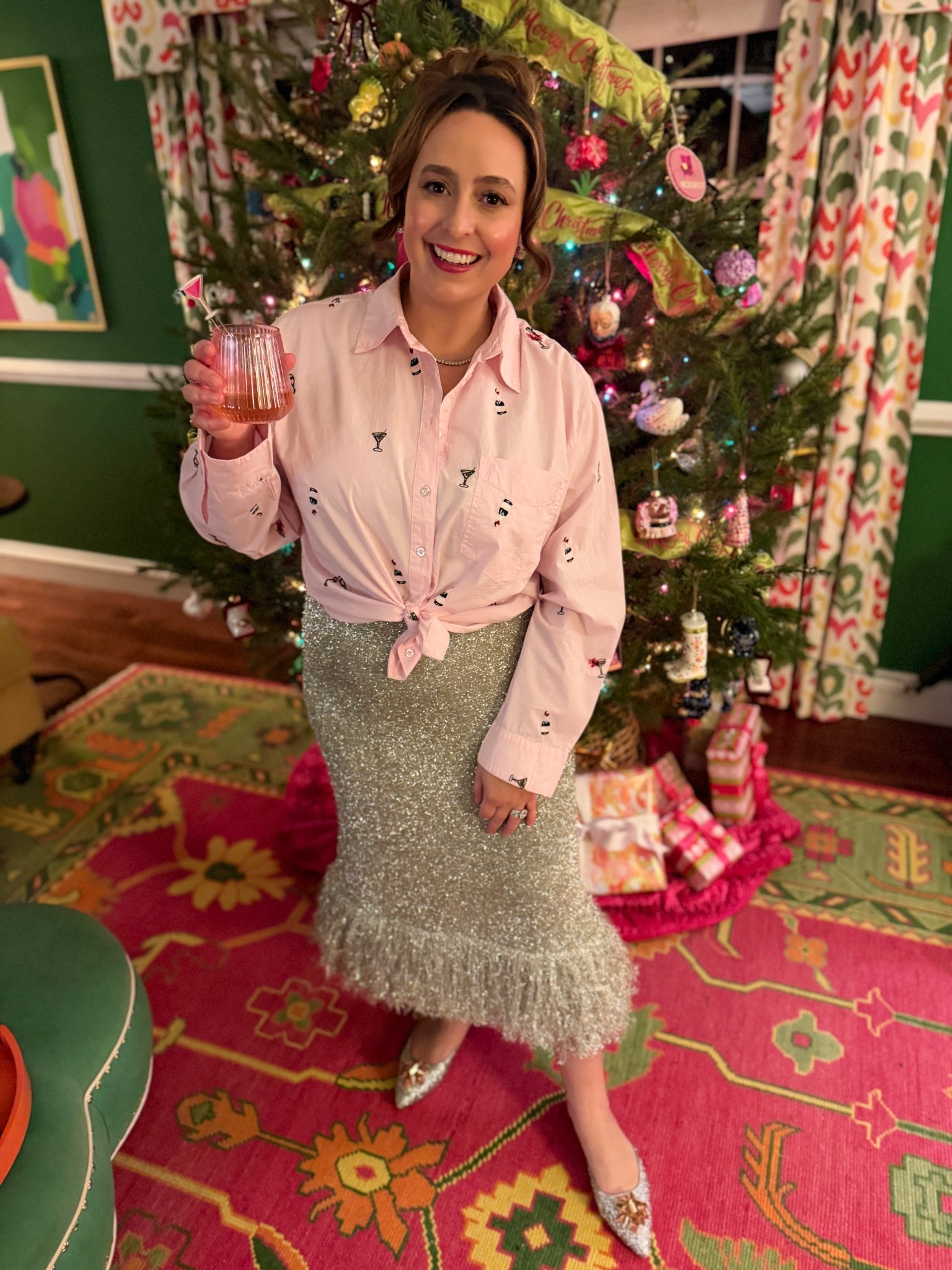 My tinsel and tinis party look 

#LTKHoliday