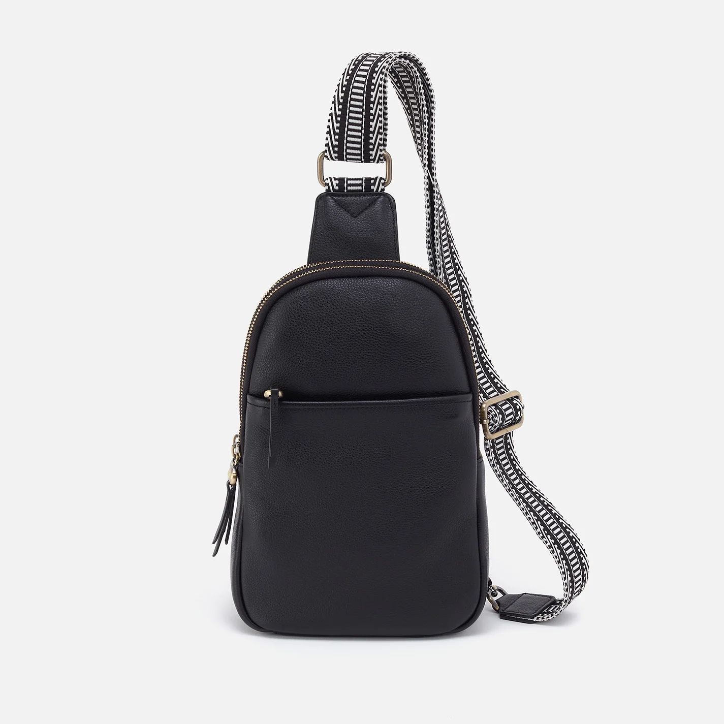 Cass Sling in Pebbled Leather - Black | HOBO Bags
