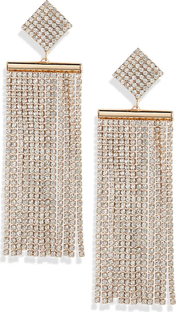Crystal Fringe Statement Earrings | Nordstrom