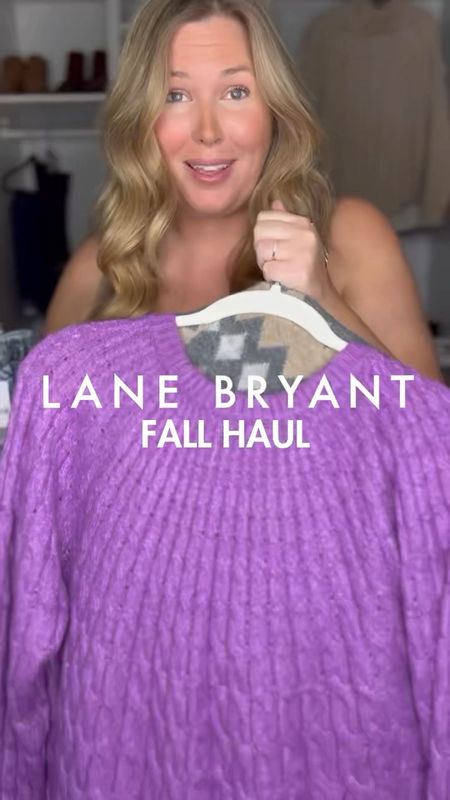 Lane Bryant Plus Size Fall Haul! Look 1: Ultra High Rise Flare Jeans (20), Button Front Ribbed Cardigan (14/16). Look 2: Skinny Fit Midrise Jeans (18), Cable Knit Cowl Neck Sweater (14/16), Dream Cloud Over Knee Boots, and Scarf. Look 3: Boyfriend Jogger Jeans (20), Cable Knit Sweater. Look 4: High Rise Legging (18/20), Sweater (14/16), Dream Cloud Ankle Boots. Look 5: Striped Sweater Dress (18/20) and Dream Cloud Ankle Boots. Look 6: High Rise Jeggings (18), Cable Knit Cowl Neck Sweater (14/16). Wearing a 42DD in the bra! Lane Bryant is currently having a BOGO 75% off ALL full-price bras and clothing sale, so shop now!

#LTKplussize #LTKHoliday #LTKSeasonal