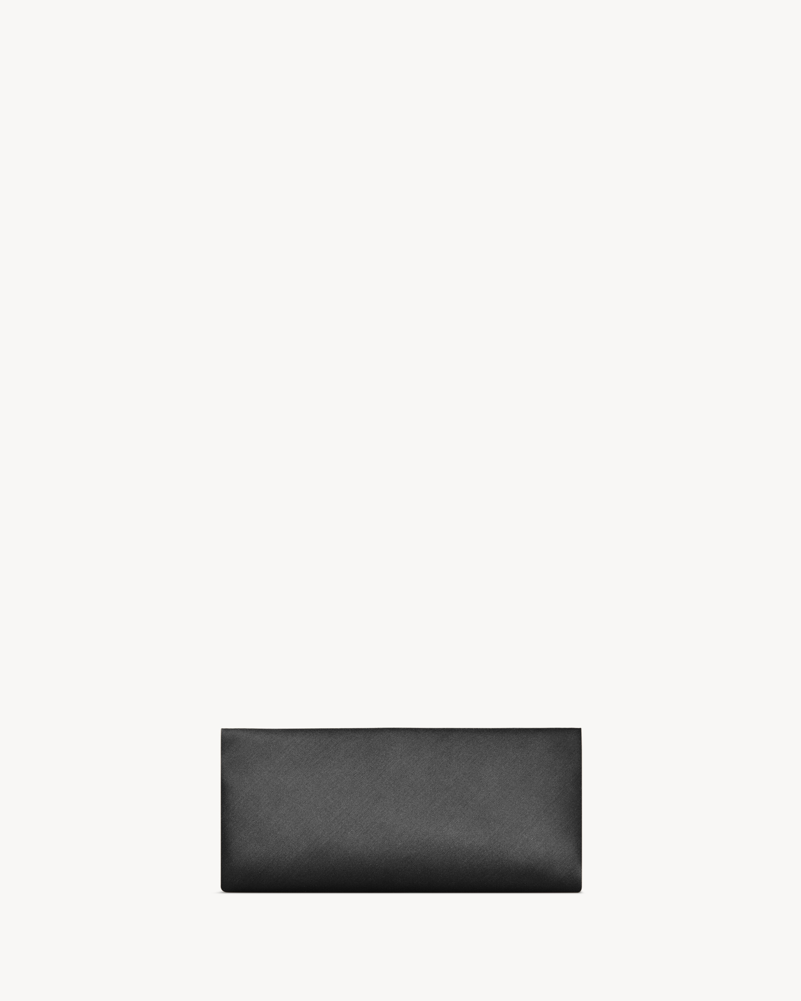 Saint Laurent Evening Soft Clutch In Satin - Black - Women - One Sizenisex | Saint Laurent Inc. (Global)
