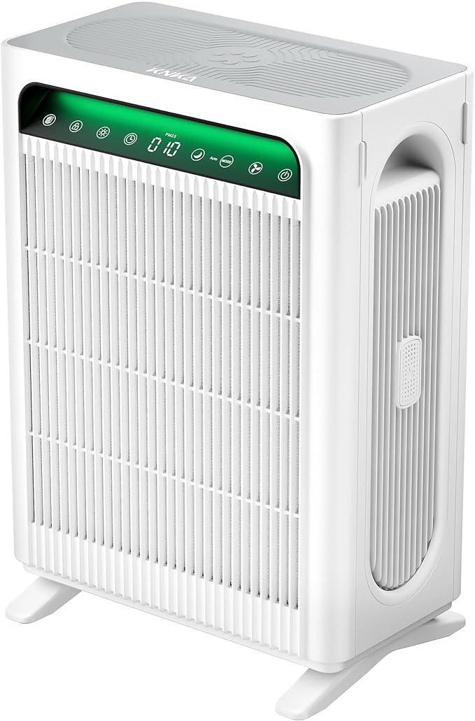 KNKA Air Purifier for Home Bedroom Large Room Up to 1,695 Ft² in 1 Hr, HEPA Air Cleaner with Was... | Amazon (US)