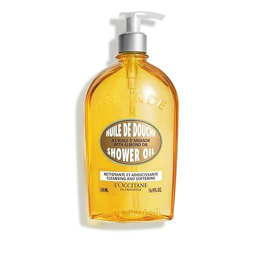 L'Occitane Cleansing & Softening Almond Shower Oil: Oil-to-Milky Lather, Softer Skin, Smooth Skin... | Amazon (US)