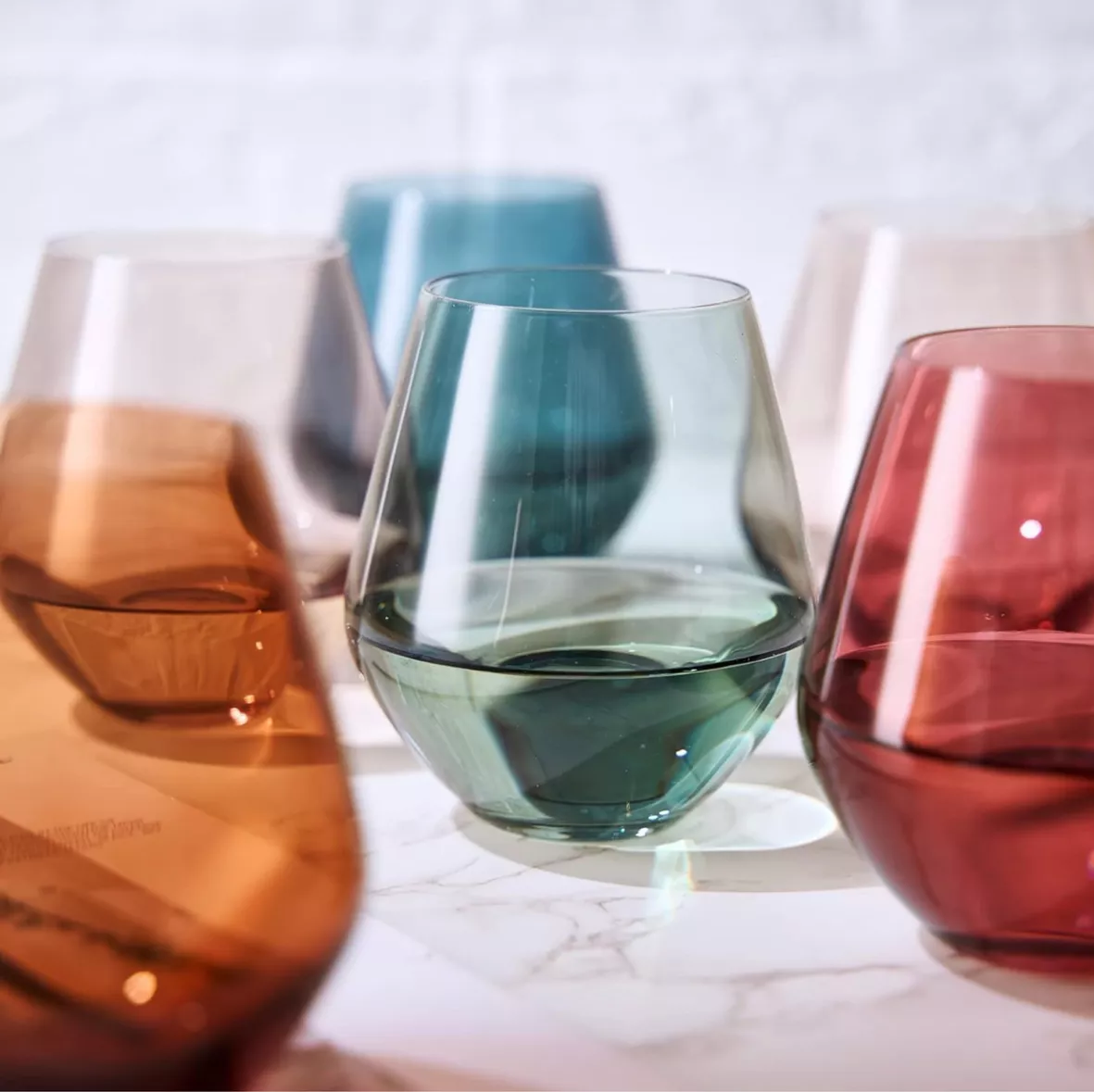 Colored Stemless Crystal Wine … curated on LTK