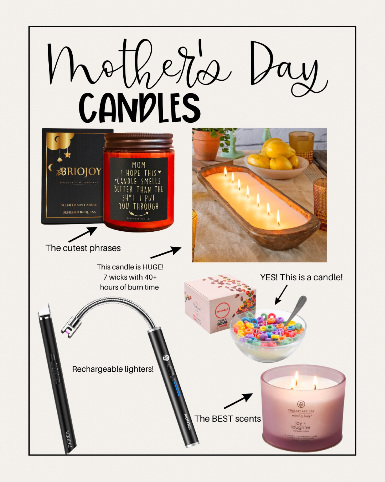 Mother's Day Gift #mothersday #giftideas #candles #candlelovers #bestcandles #nontoxiccandles #mothersdaygiftideas

#LTKGiftGuide #LTKhome #LTKFind