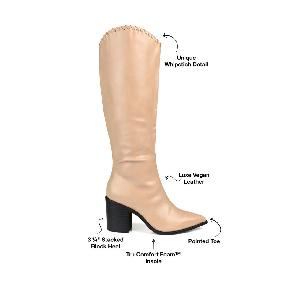 DARIA COWGIRL BOOTS IN WIDE CALF | Journee Collection