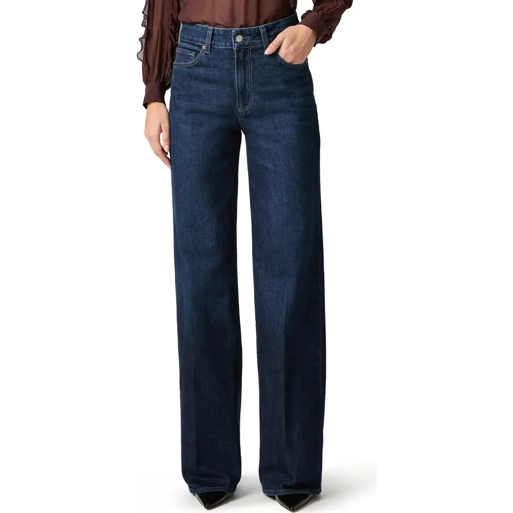 PAIGE Sasha High Waist Wide Leg Jeans in Dwell at Nordstrom, Size 32 | Nordstrom